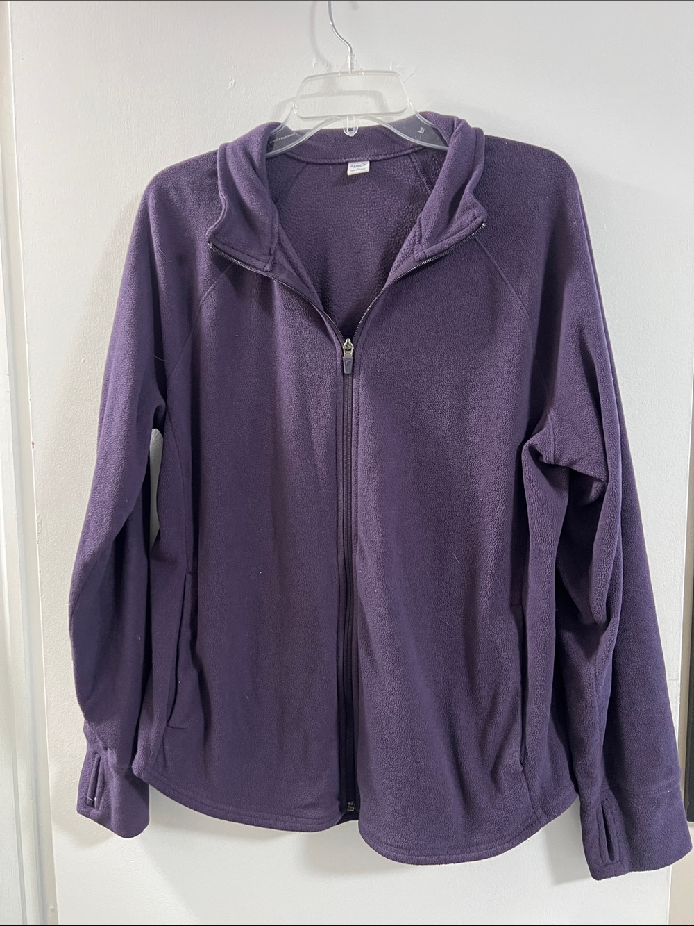 Old Navy Purple Full-Zip Fleece Jacket